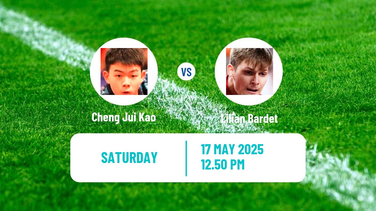 Table tennis World Championships Men Cheng Jui Kao - Lilian Bardet