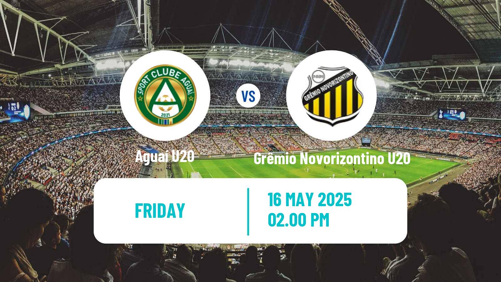 Soccer Brazilian Paulista U20 Aguaí U20 - Grêmio Novorizontino U20