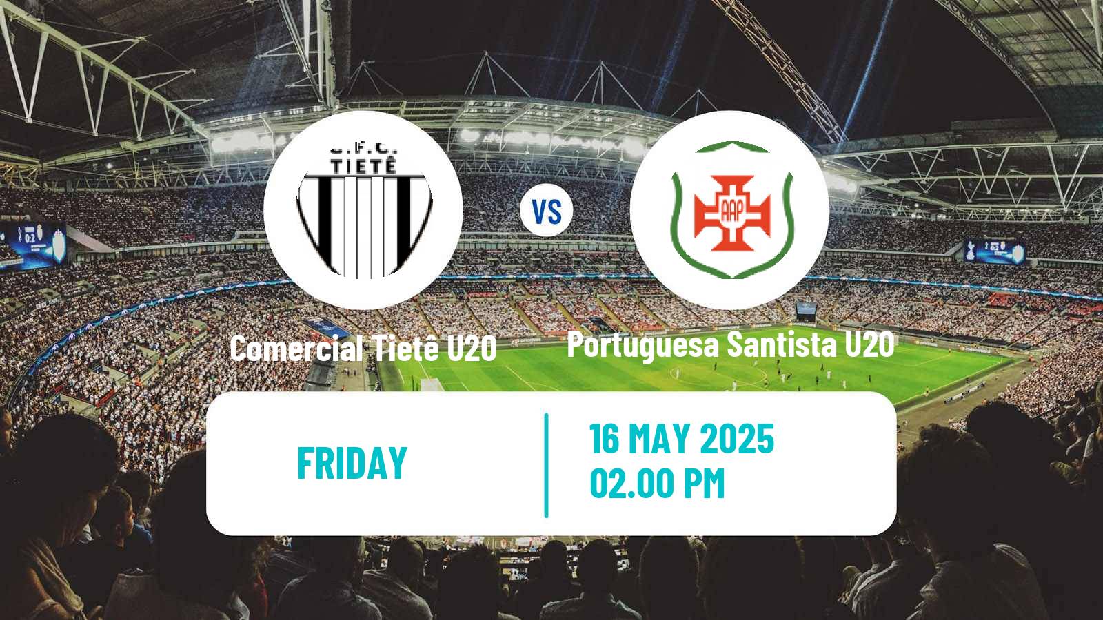 Soccer Brazilian Paulista U20 Comercial Tietê U20 - Portuguesa Santista U20
