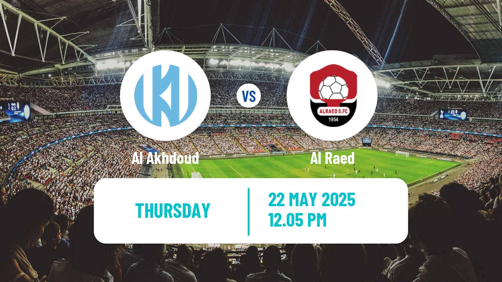 Soccer Saudi Professional League Al Akhdoud - Al Raed