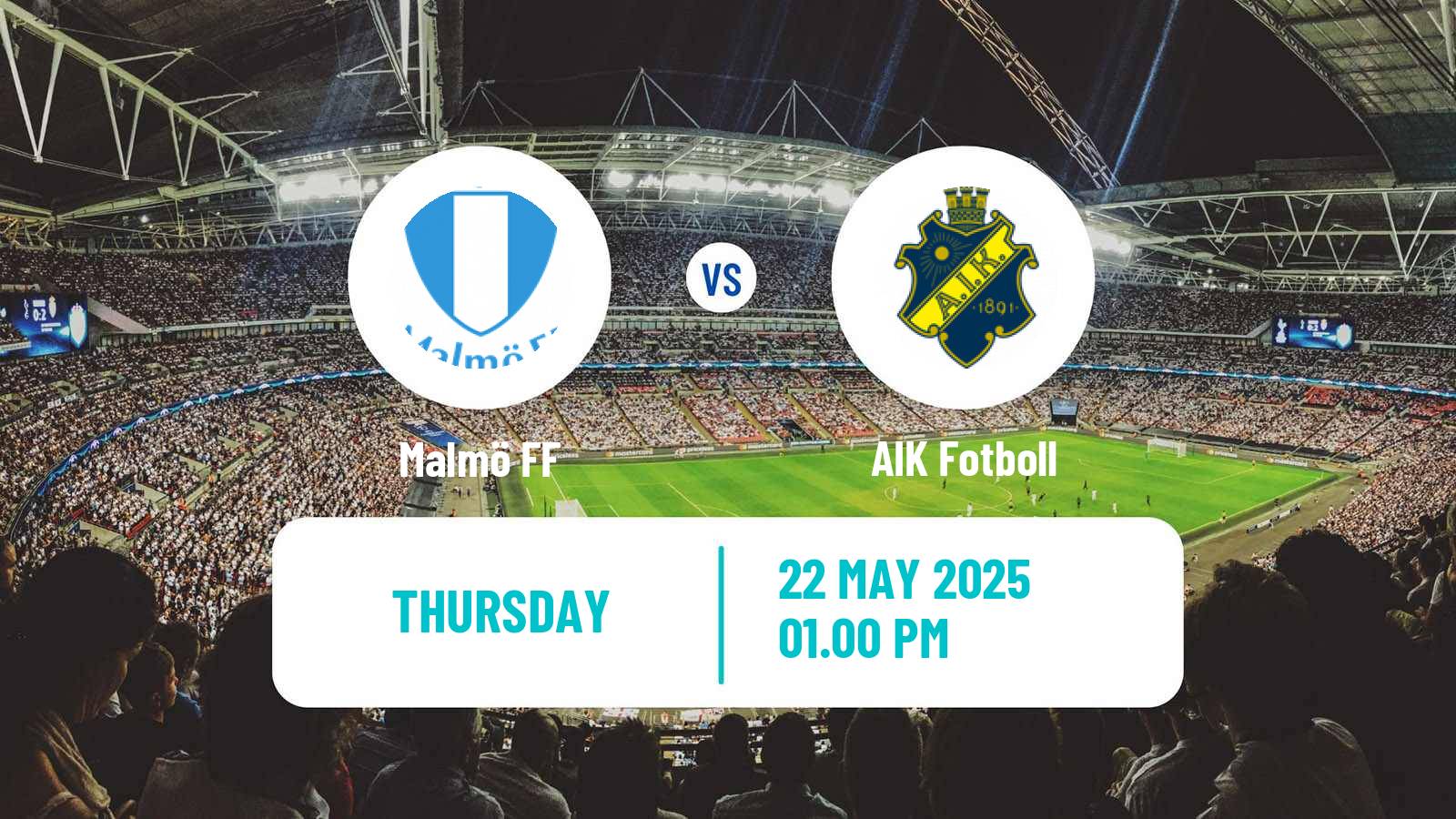 Soccer Swedish Allsvenskan Malmö - AIK