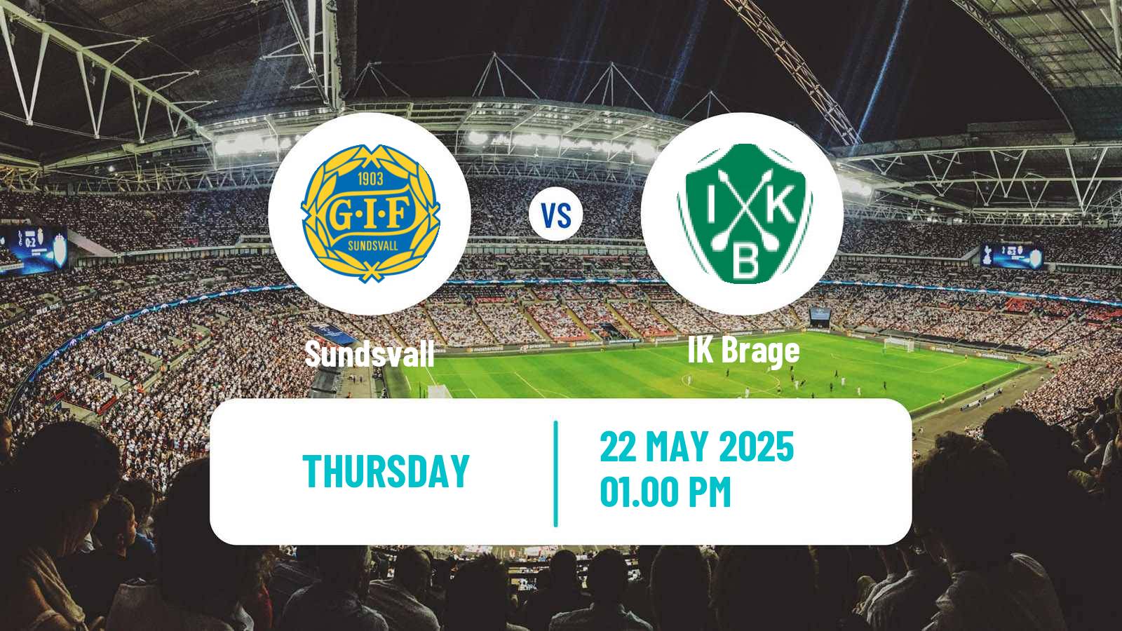 Soccer Swedish Superettan Sundsvall - Brage