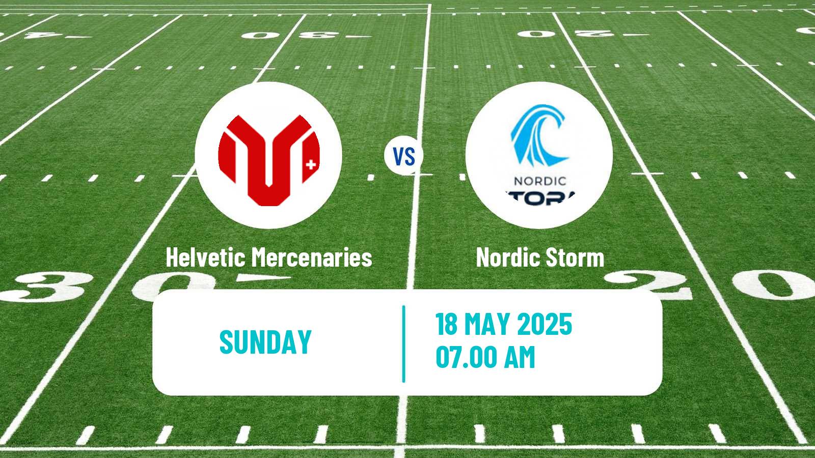 American football European League of American Football Helvetic Mercenaries - Nordic Storm