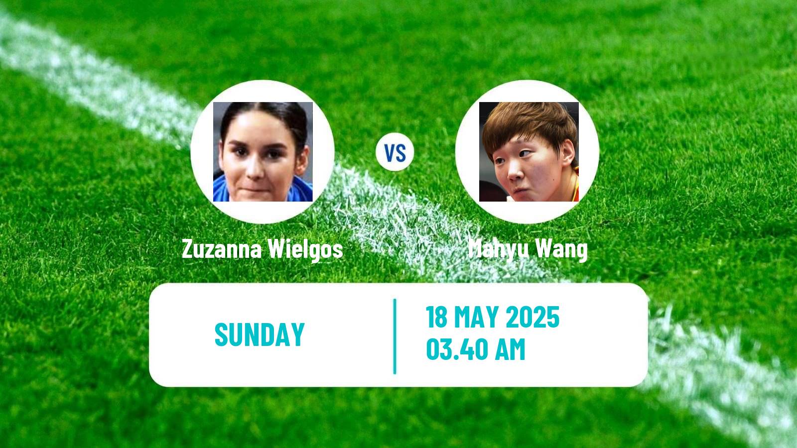 Table tennis World Championships Women Zuzanna Wielgos - Manyu Wang