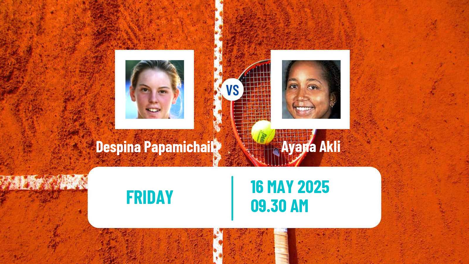 Tennis ITF W35 Bethany Beach De Women Despina Papamichail - Ayana Akli