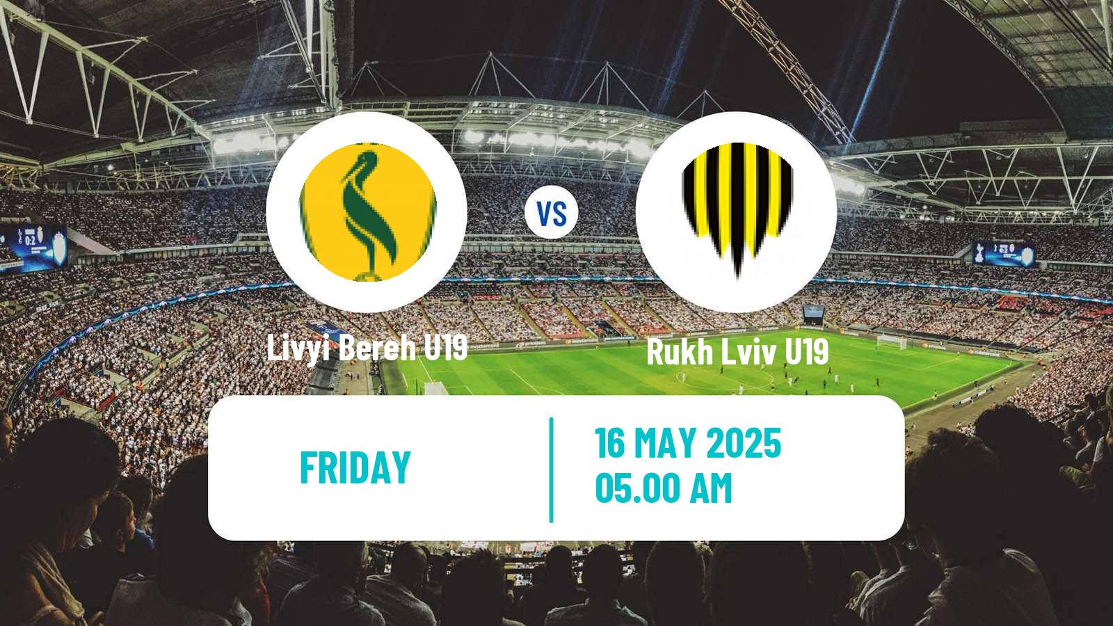 Soccer Ukrainian U19 League Livyi Bereh U19 - Rukh Lviv U19