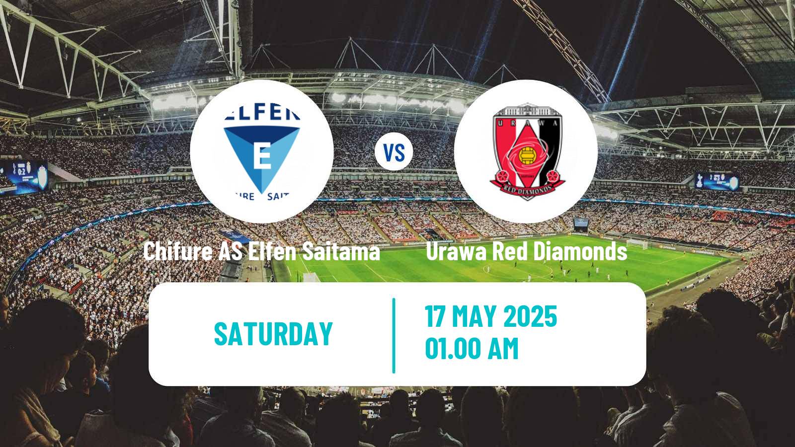 Soccer Japan WE League Women Chifure AS Elfen Saitama - Urawa Red Diamonds