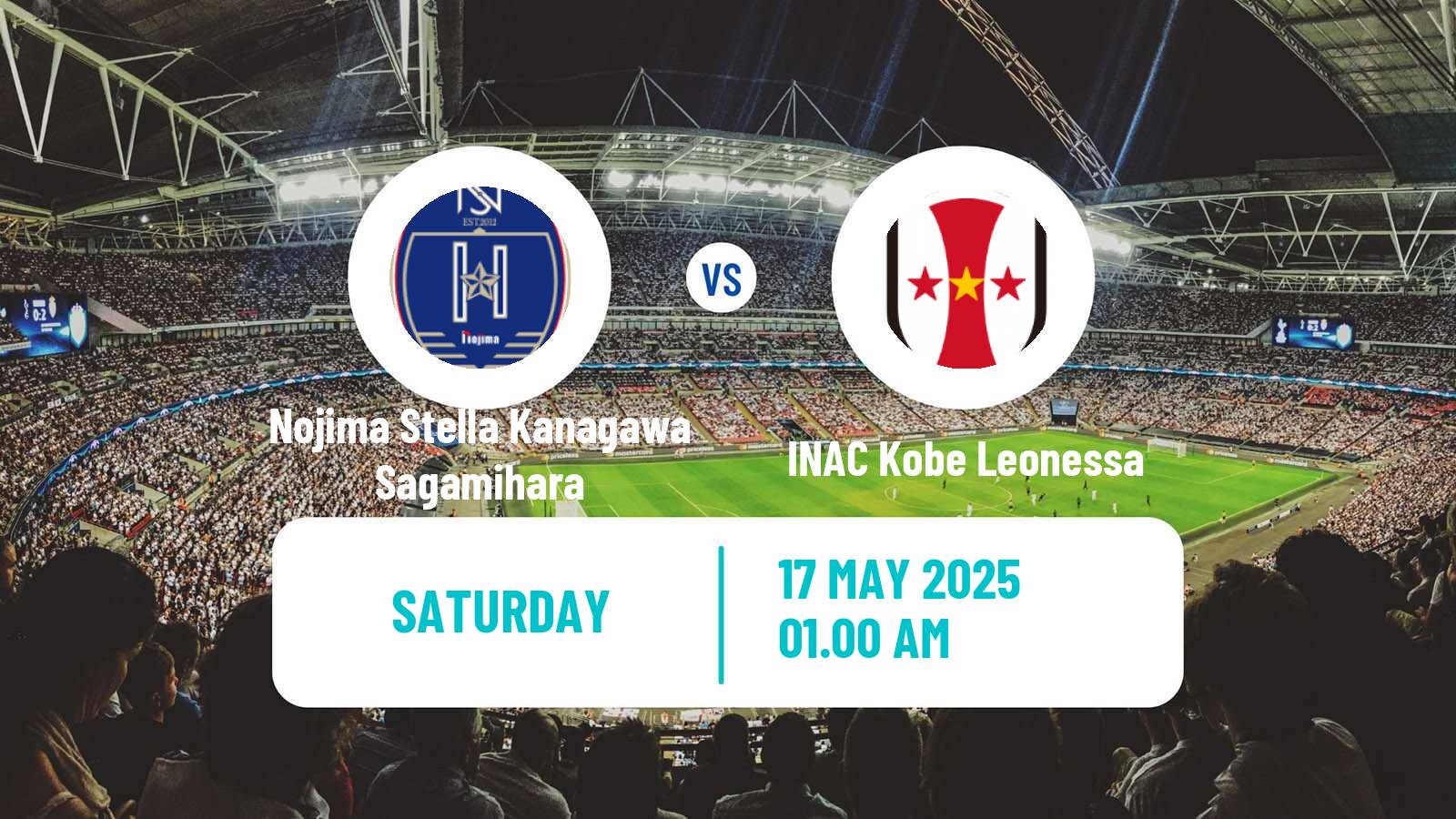 Soccer Japan WE League Women Nojima Stella Kanagawa Sagamihara - INAC Kobe Leonessa