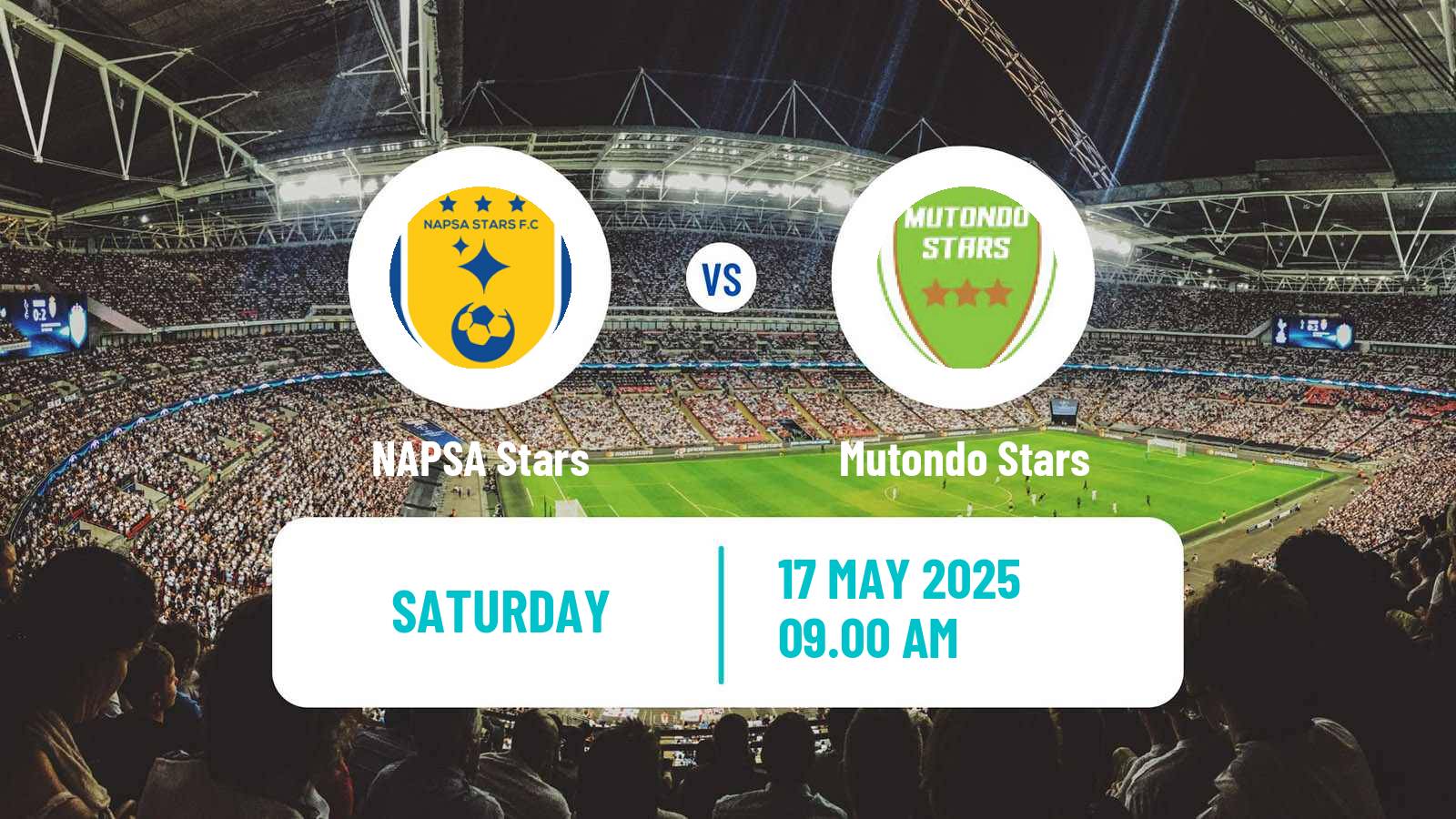 Soccer Zambian Premier League NAPSA Stars - Mutondo Stars