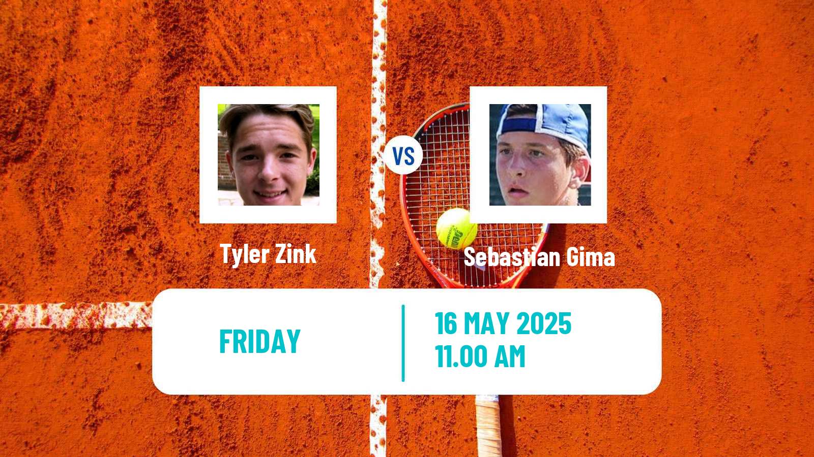 Tennis ITF M25 Pensacola Fl Men Tyler Zink - Sebastian Gima