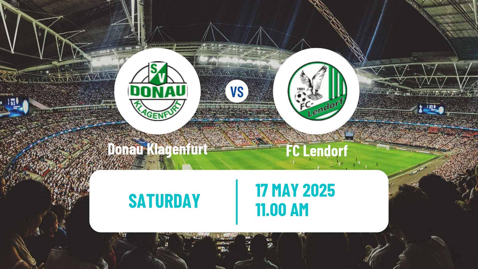 Soccer Austrian Landesliga Karnten Donau Klagenfurt - Lendorf