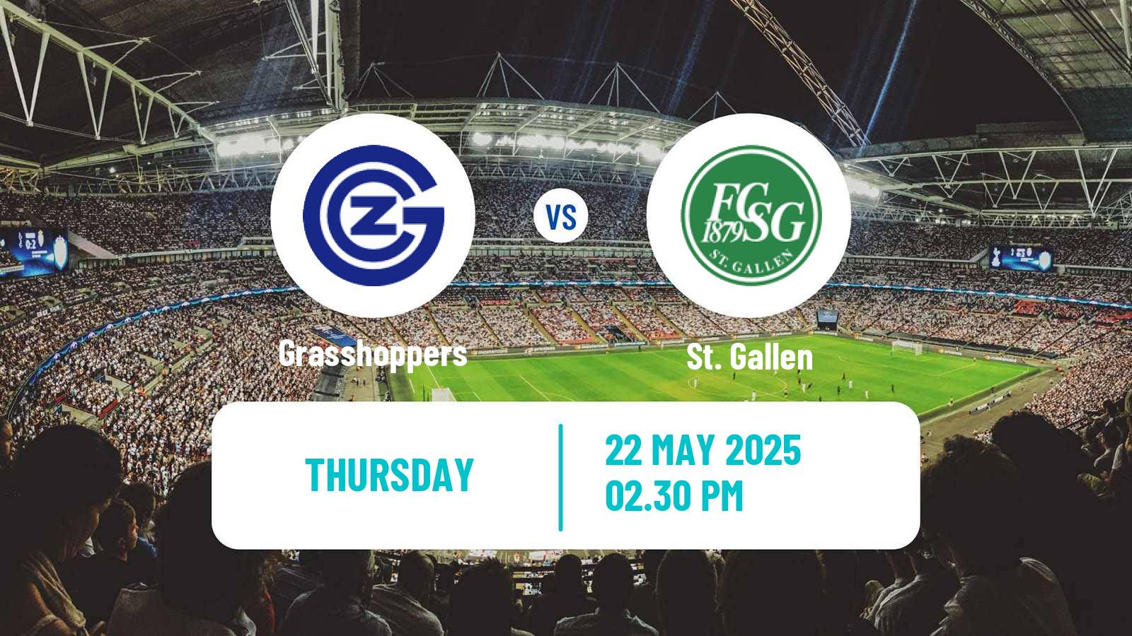 Soccer Swiss Super League Grasshoppers - St. Gallen