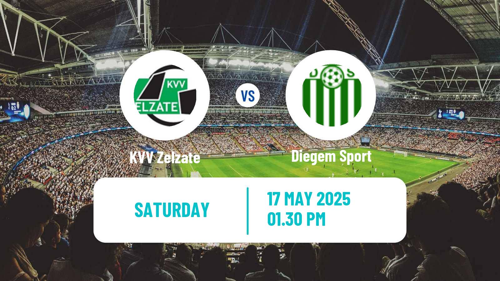 Soccer Belgian Second Amateur Division Group A Zelzate - Diegem Sport