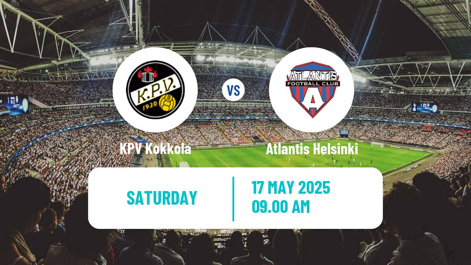 Soccer Finnish Ykkonen KPV Kokkola - Atlantis Helsinki