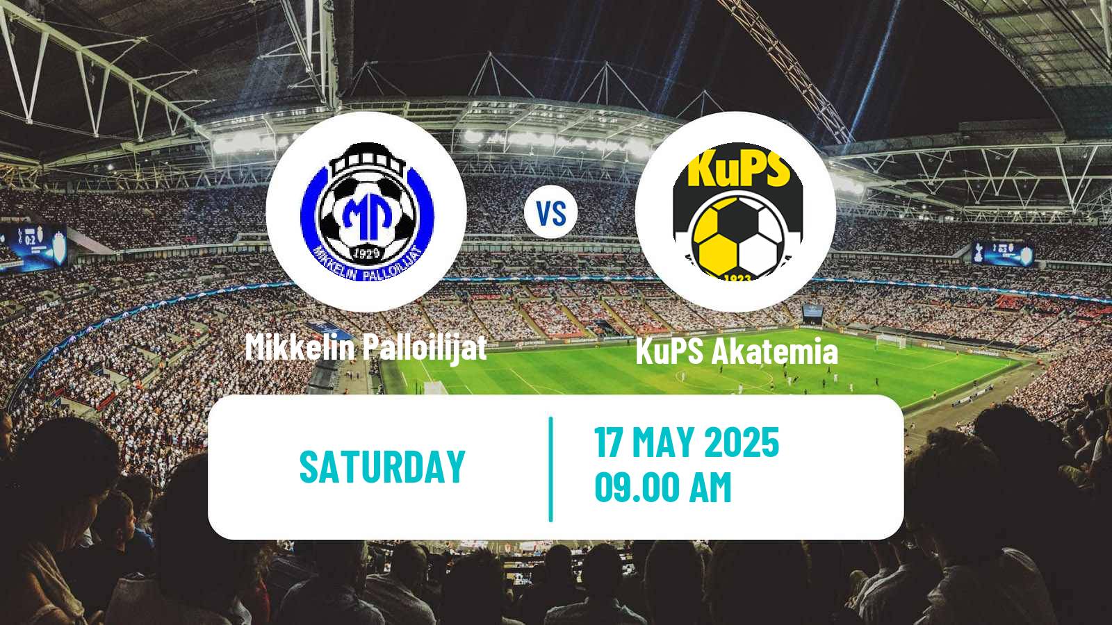 Soccer Finnish Ykkonen Mikkelin Palloilijat - KuPS Akatemia