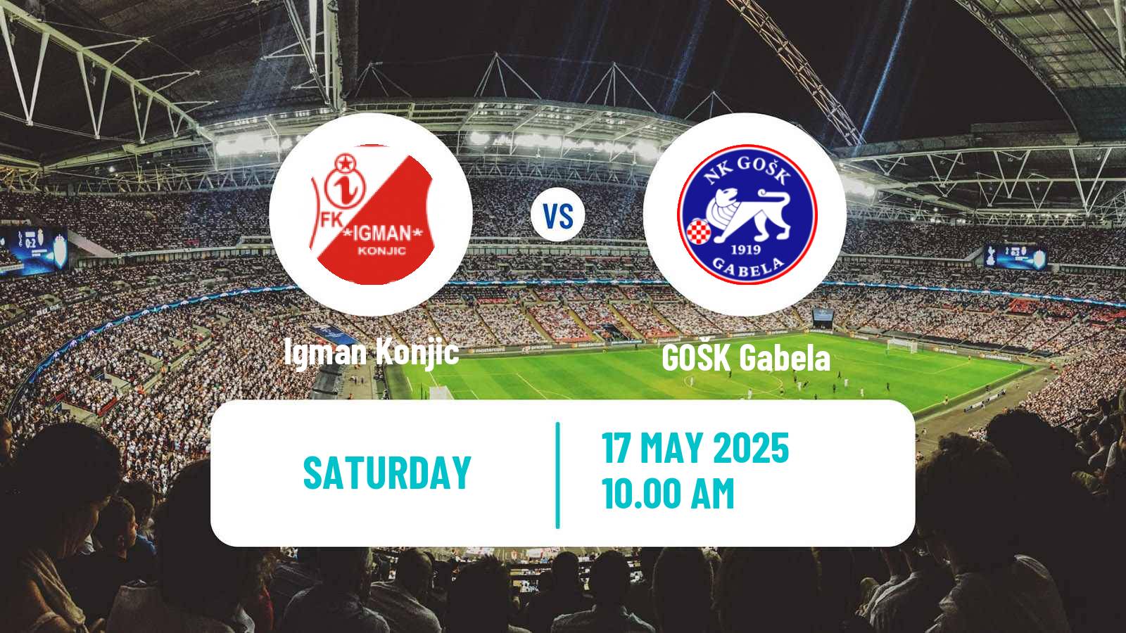 Soccer Bosnian Premier League Igman Konjic - GOŠK Gabela