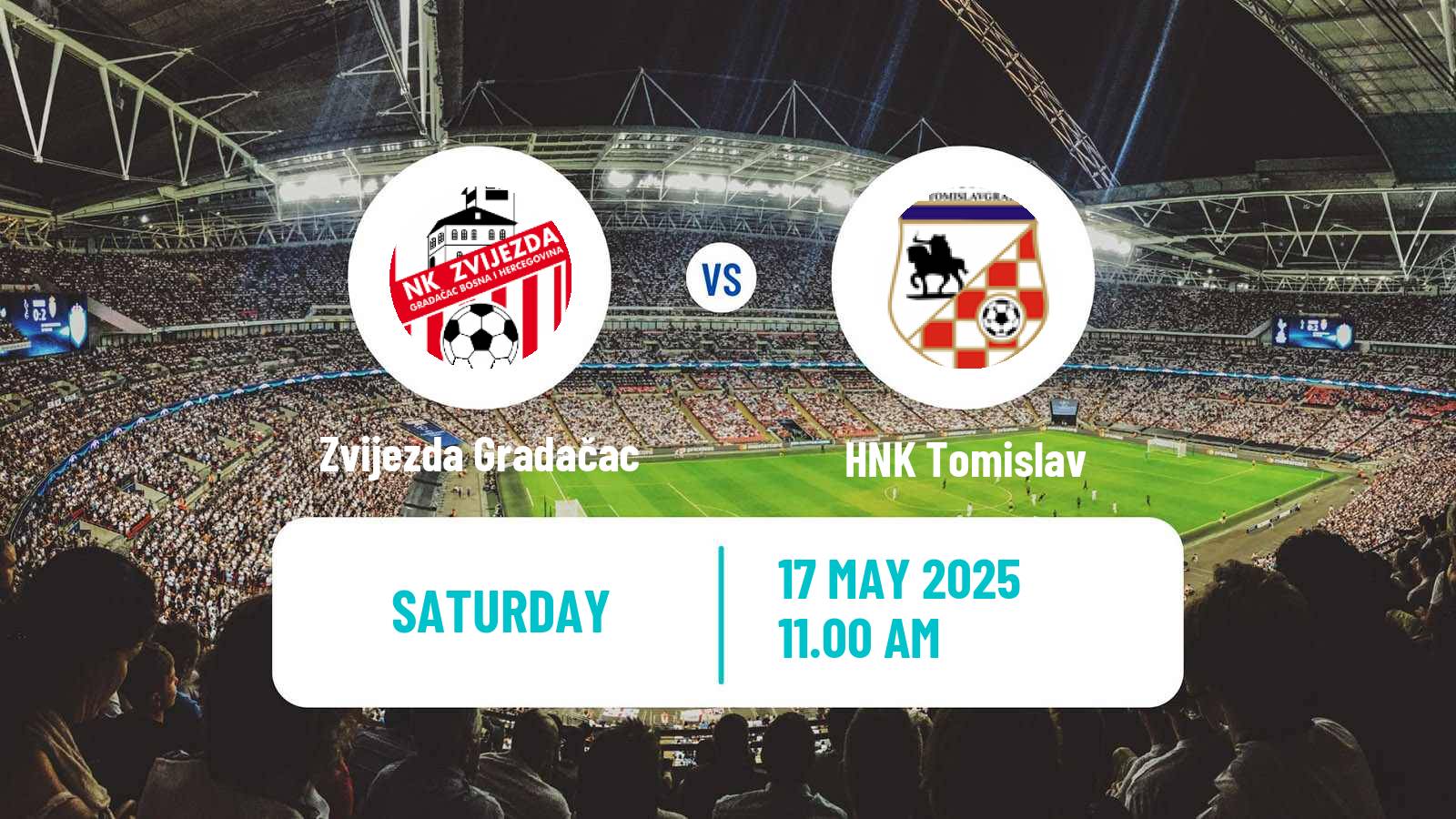 Soccer Bosnian Prva Liga FBiH Zvijezda Gradačac - Tomislav