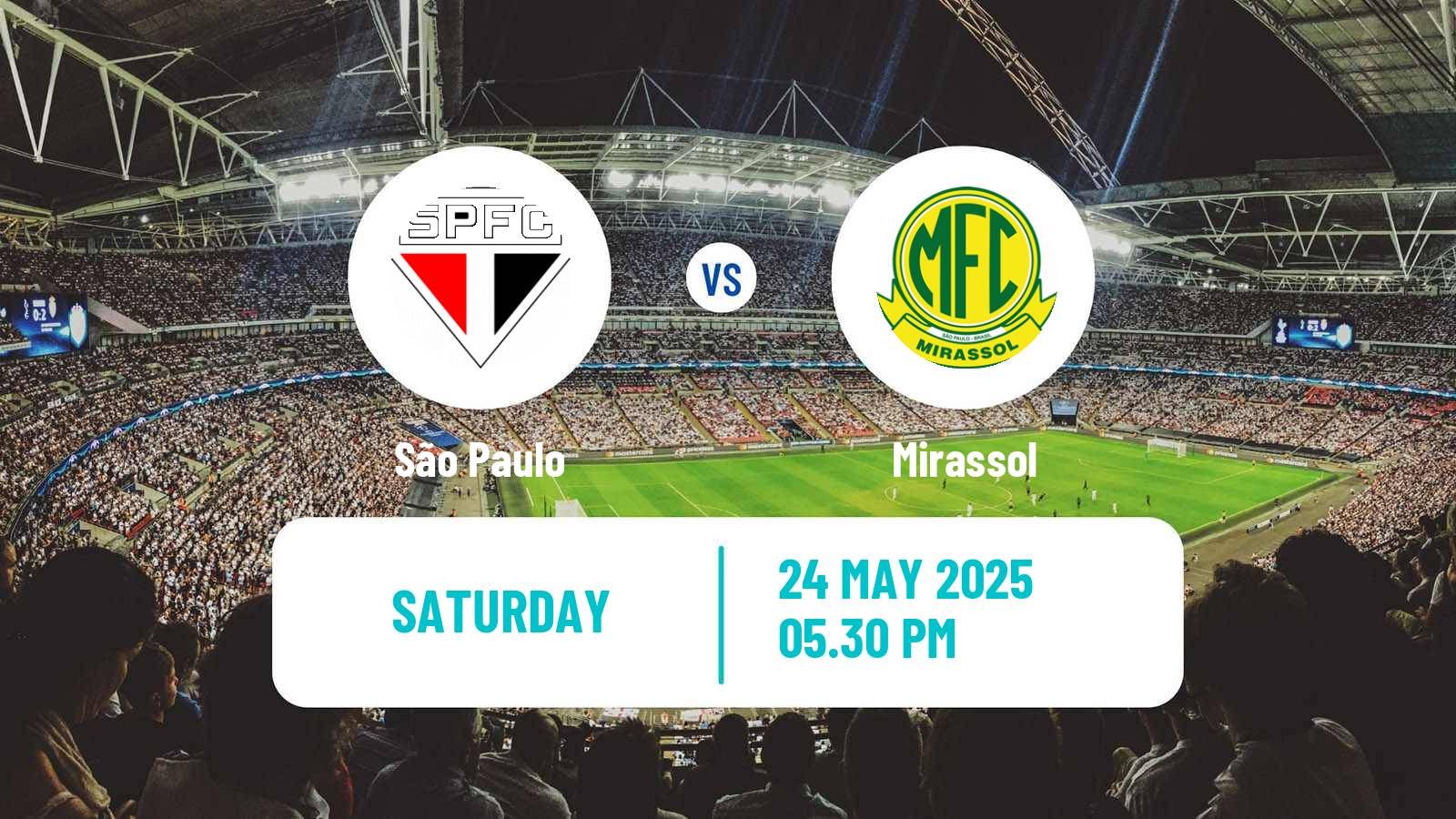 Soccer Brazilian Serie A São Paulo - Mirassol