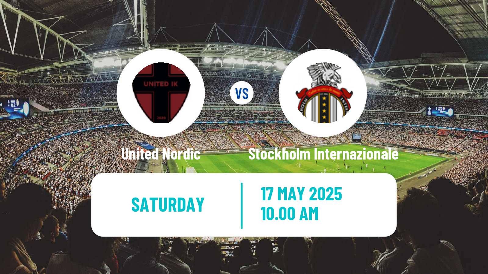 Soccer Swedish Division 1 Norra United Nordic - Stockholm Internazionale
