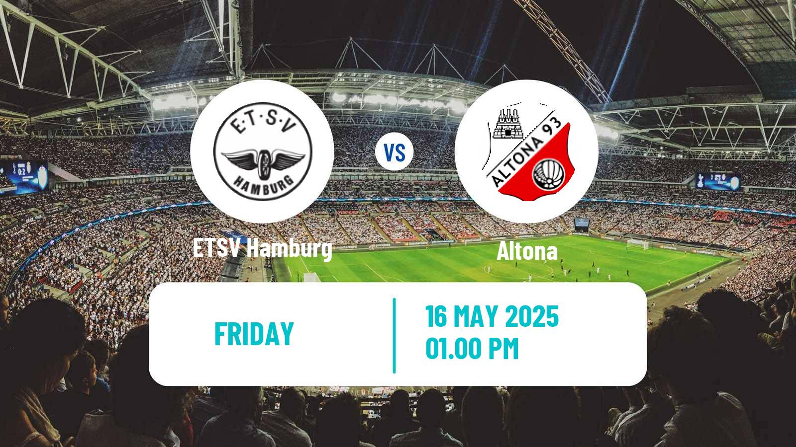 Soccer German Oberliga Hamburg ETSV Hamburg - Altona