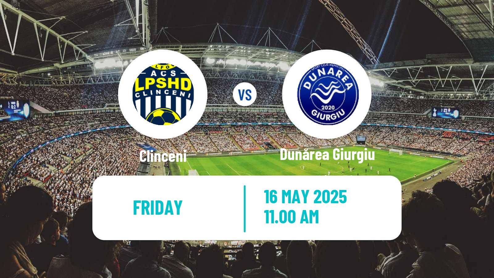 Soccer Romanian Liga 3 - Seria 4 Clinceni - Dunărea Giurgiu