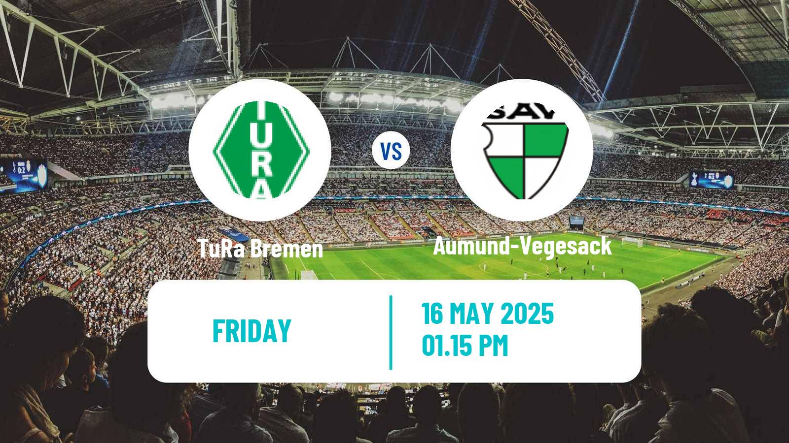Soccer German Oberliga Bremen TuRa Bremen - Aumund-Vegesack