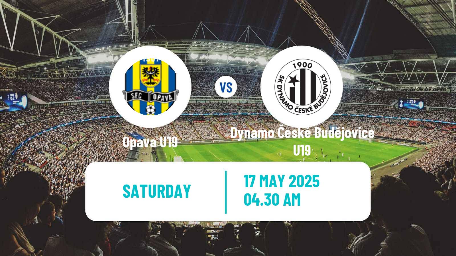 Soccer Czech U19 League Opava U19 - Dynamo České Budějovice U19