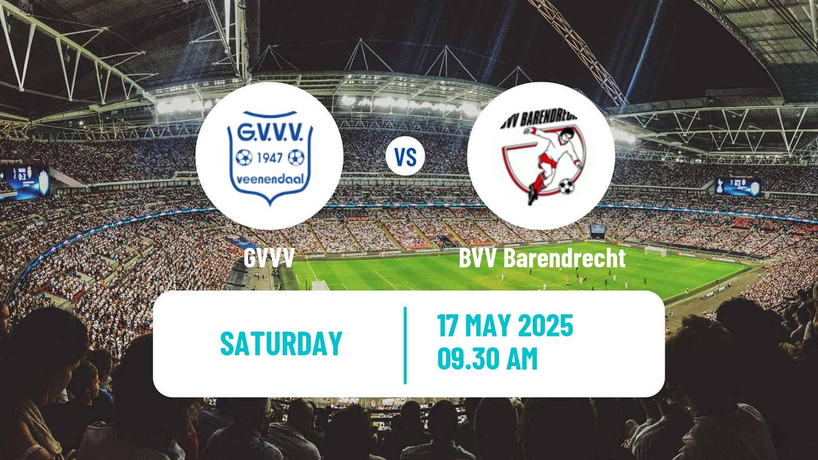 Soccer Dutch Tweede Divisie GVVV - BVV Barendrecht