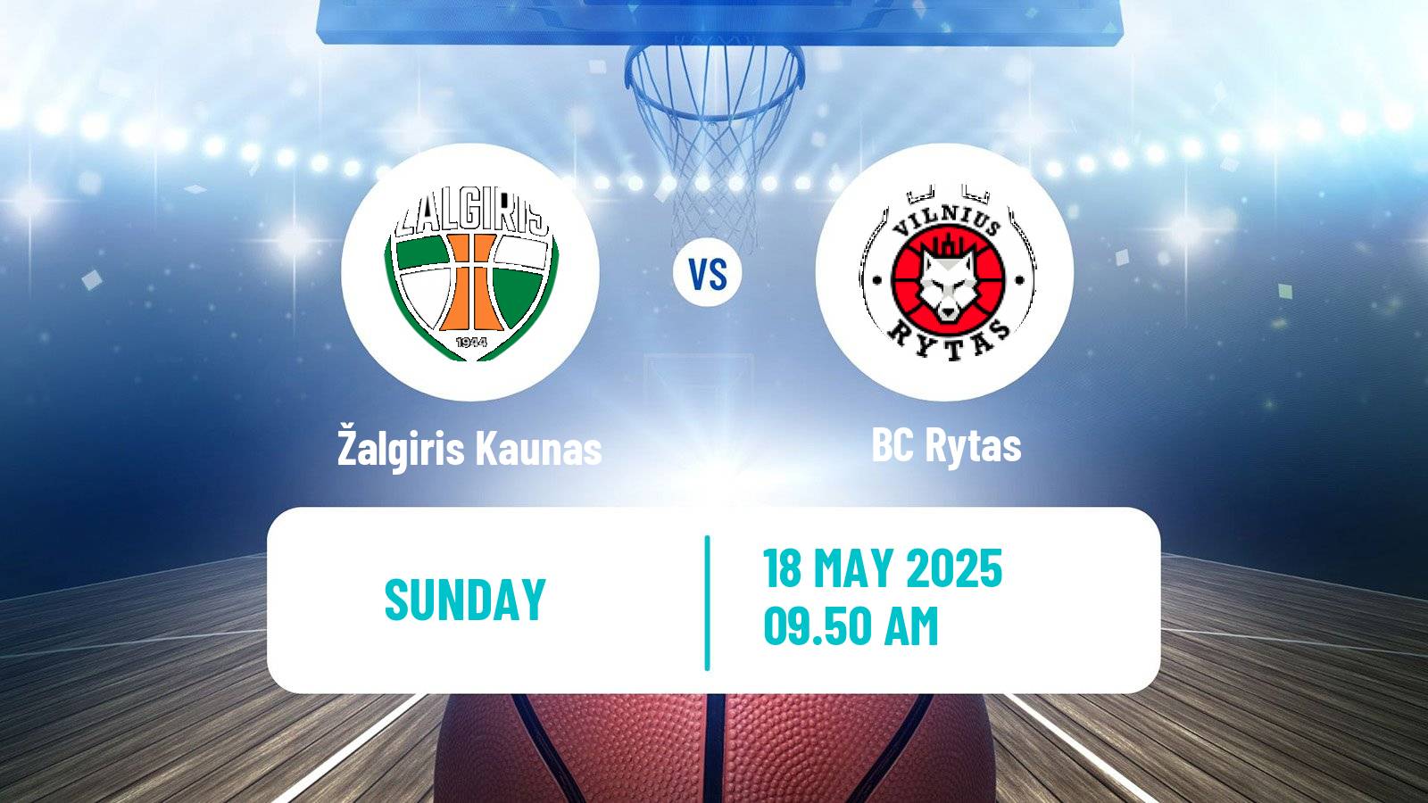 Basketball Lietuvos Krepsinio Lyga Žalgiris Kaunas - Rytas