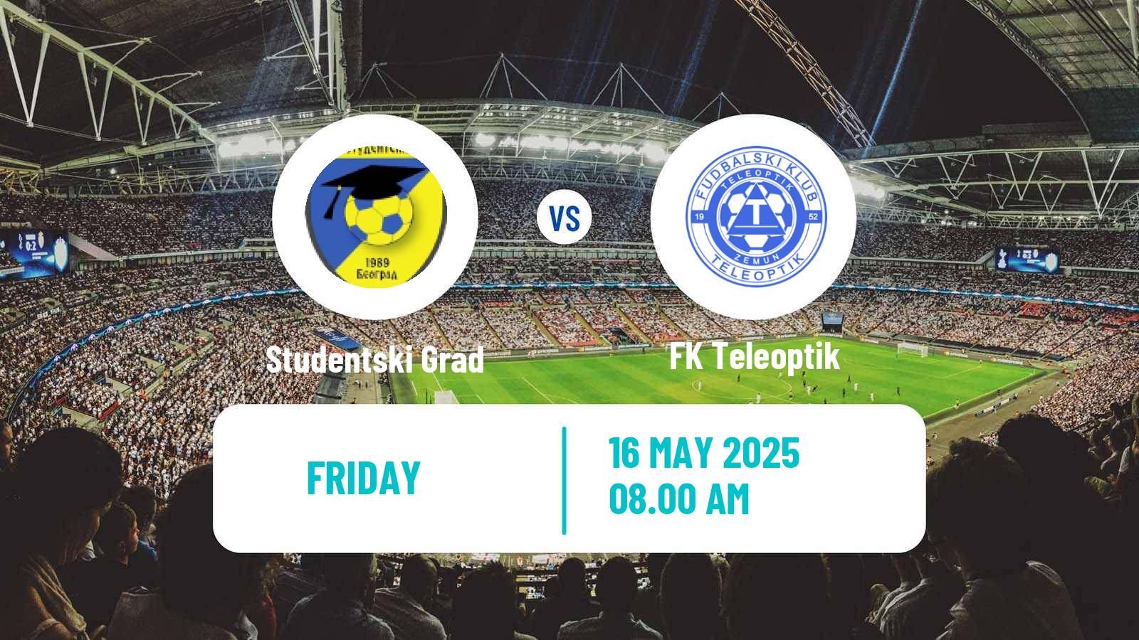 Soccer Serbian Srpska Liga - Belgrade Studentski Grad - Teleoptik