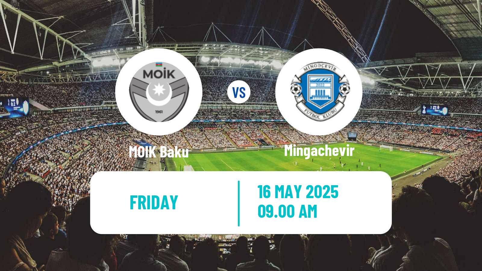 Soccer Azerbaijan First Division MOIK Baku - Mingachevir