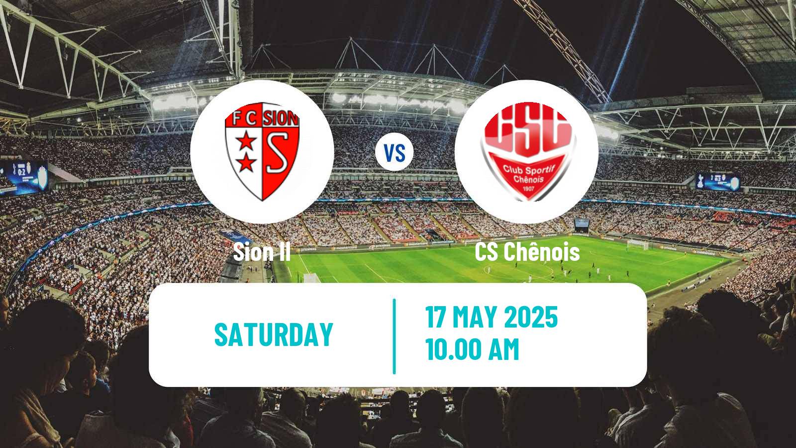 Soccer Swiss 1 Liga Classic Group 1 Sion II - Chênois