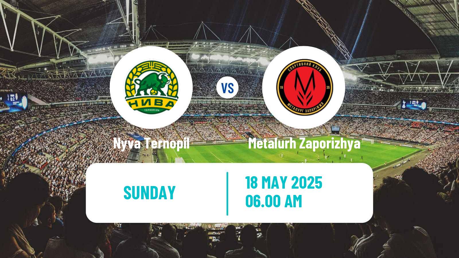 Soccer Ukrainian Persha Liga Nyva Ternopil - Metalurh Zaporizhya