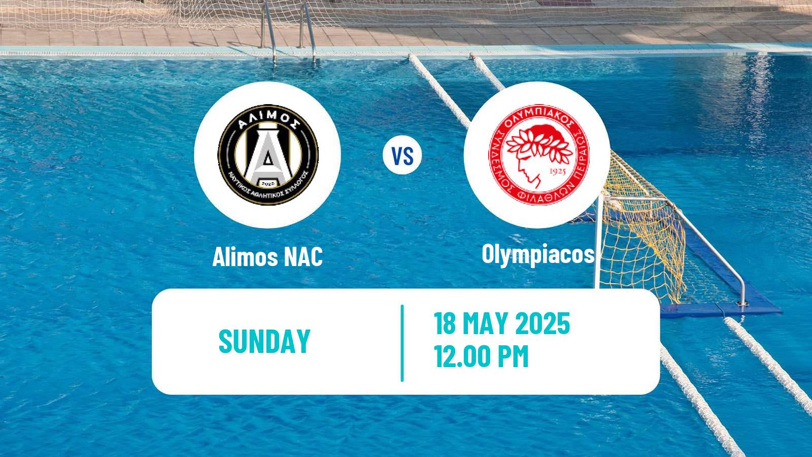 Water polo Greek A1 Water Polo Women Alimos - Olympiacos