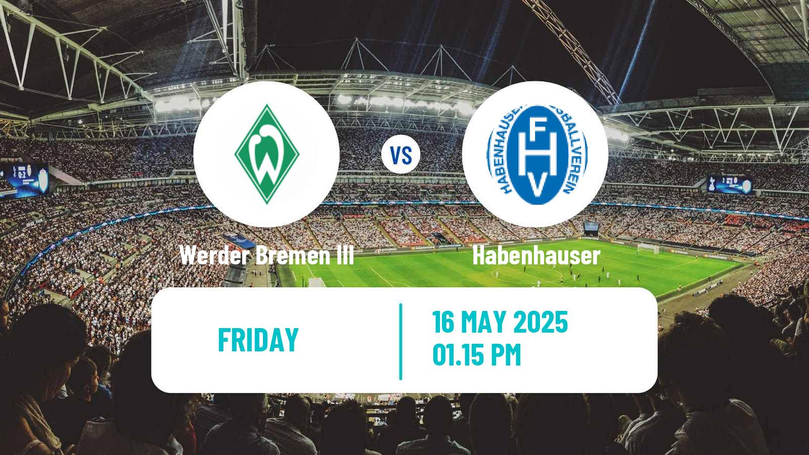 Soccer German Oberliga Bremen Werder Bremen III - Habenhauser