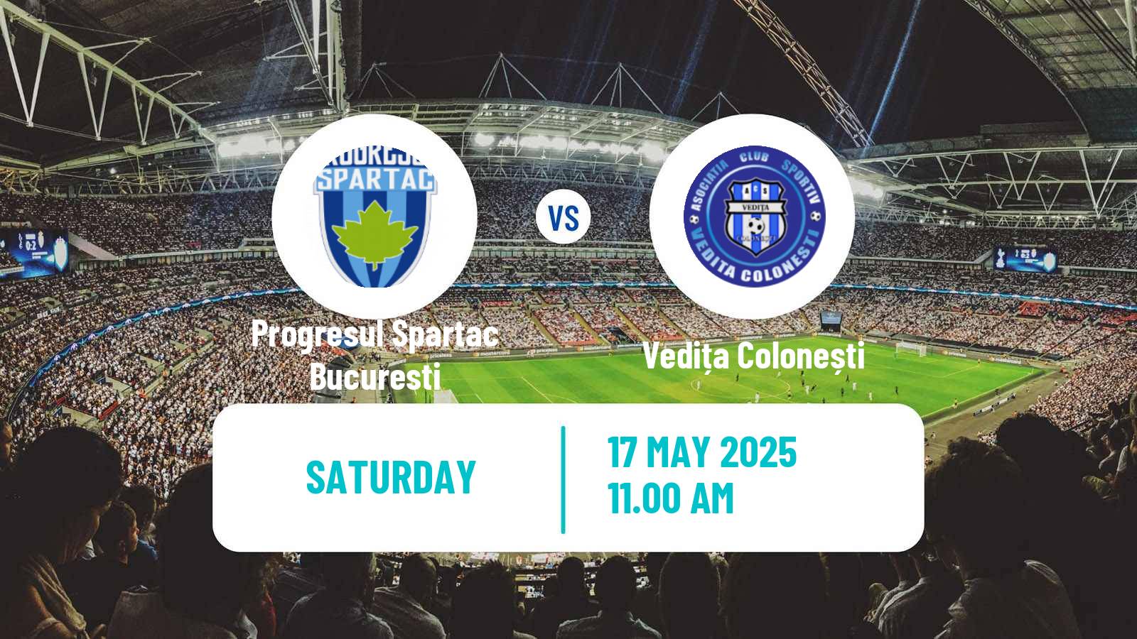 Soccer Romanian Liga 3 - Seria 4 Progresul Spartac Bucuresti - Vedița Colonești