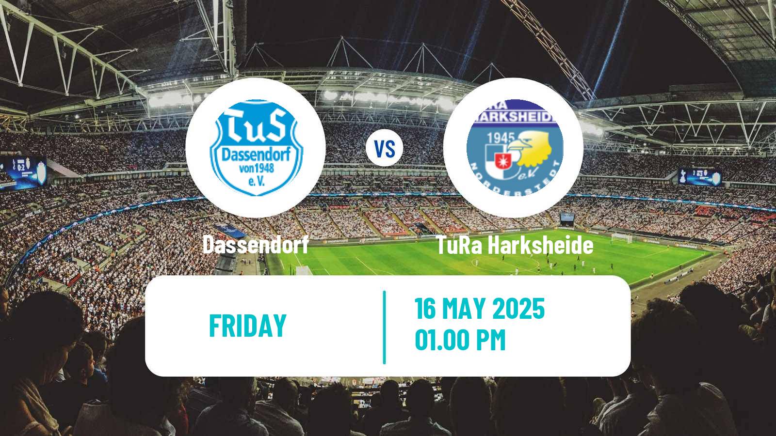Soccer German Oberliga Hamburg Dassendorf - TuRa Harksheide