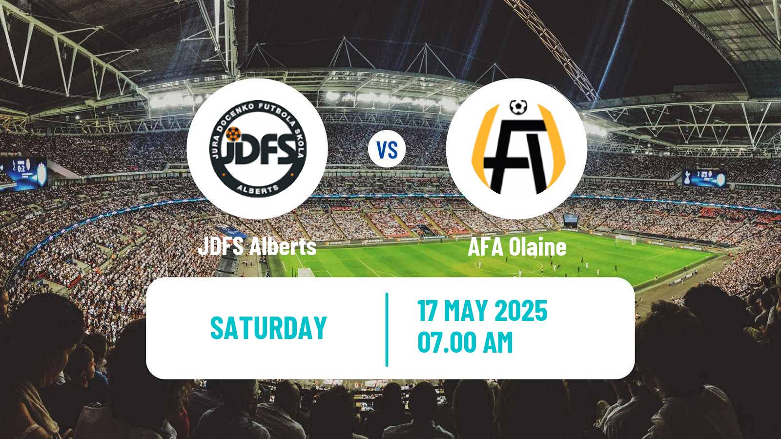 Soccer Latvian 1 Liga JDFS Alberts - Olaine
