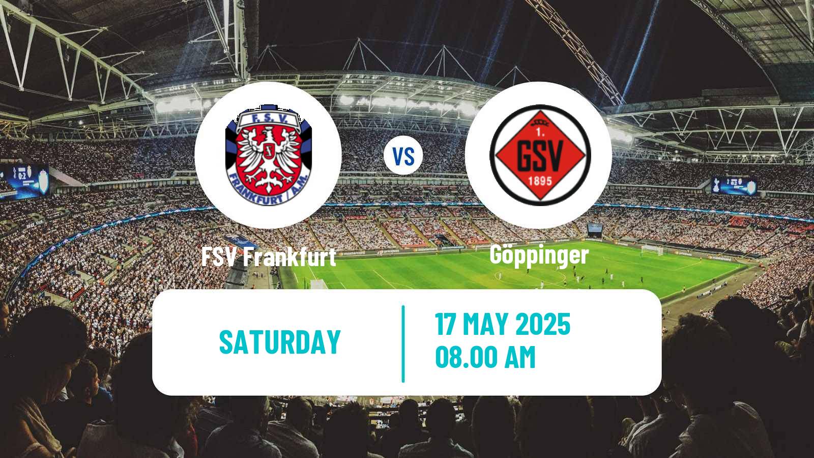 Soccer German Regionalliga Sudwest FSV Frankfurt - Göppinger