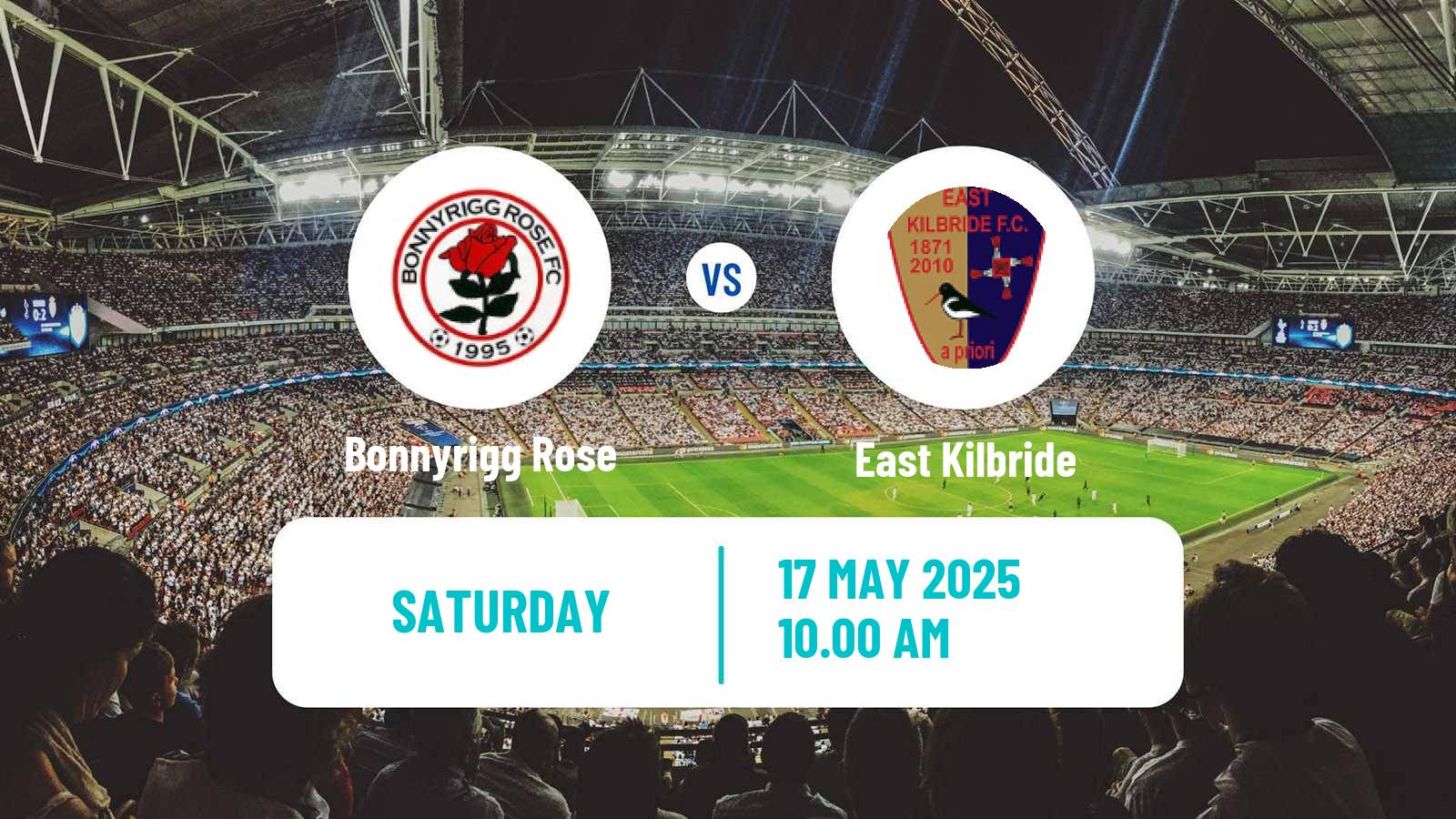 Soccer Scottish League Two Bonnyrigg Rose - East Kilbride