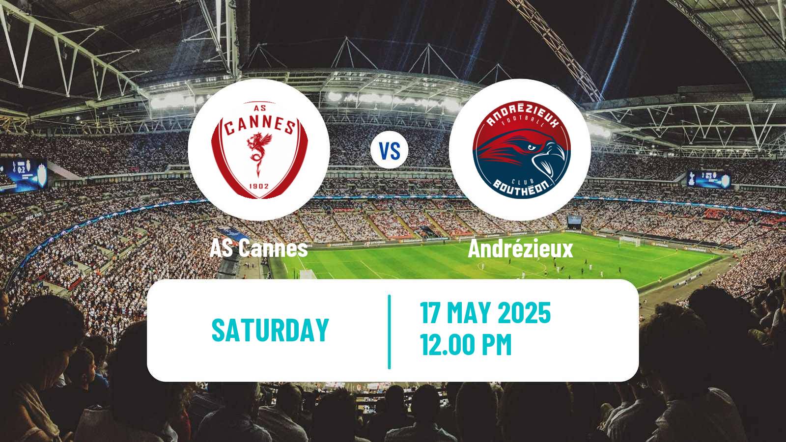 Soccer French National 2 - Group A Cannes - Andrézieux