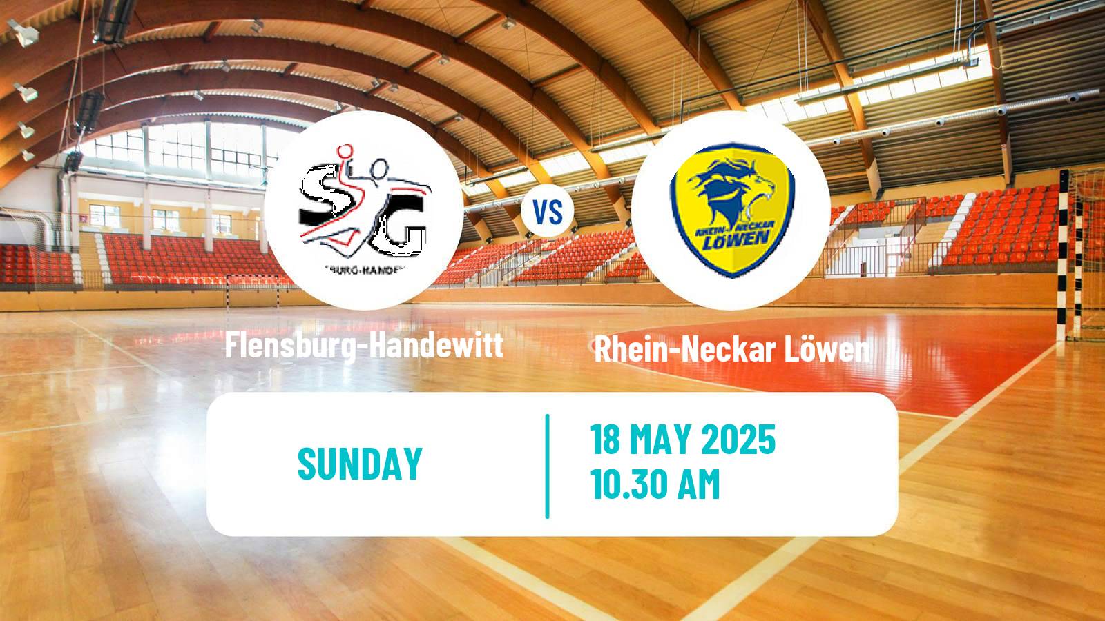 Handball German Bundesliga Handball Flensburg-Handewitt - Rhein-Neckar Löwen