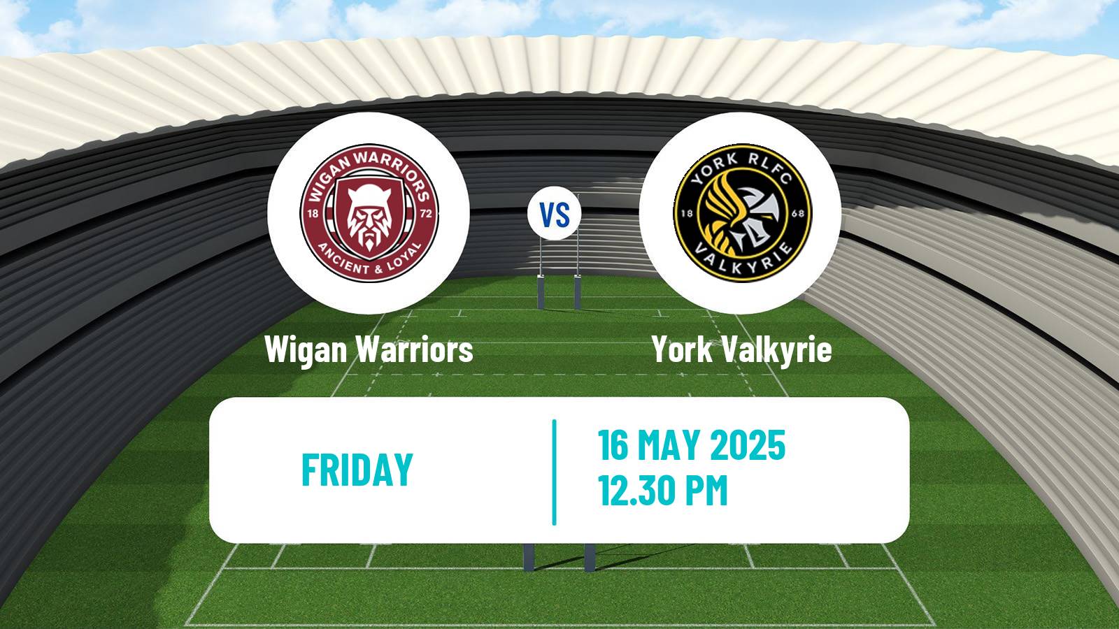 Rugby league English Super League Rugby Women Wigan Warriors - York Valkyrie