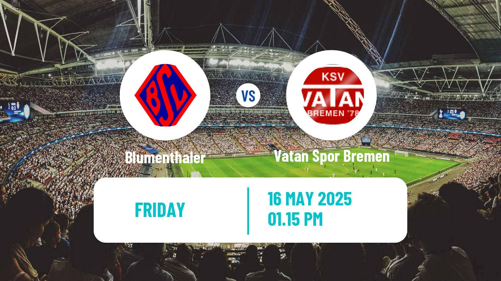 Soccer German Oberliga Bremen Blumenthaler - Vatan Spor Bremen
