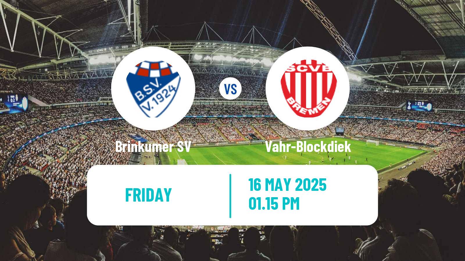 Soccer German Oberliga Bremen Brinkumer - Vahr-Blockdiek