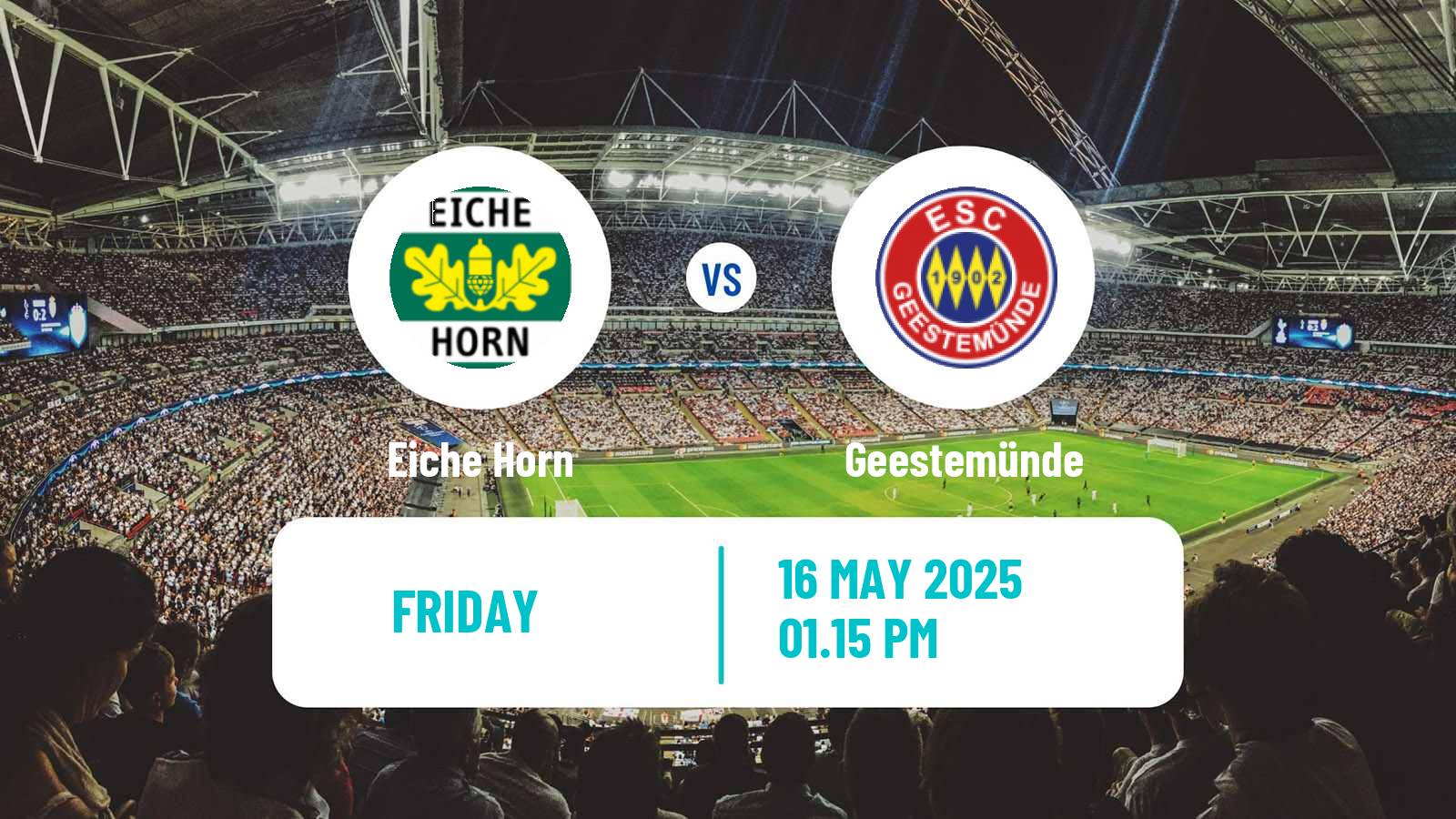 Soccer German Oberliga Bremen Eiche Horn - Geestemünde