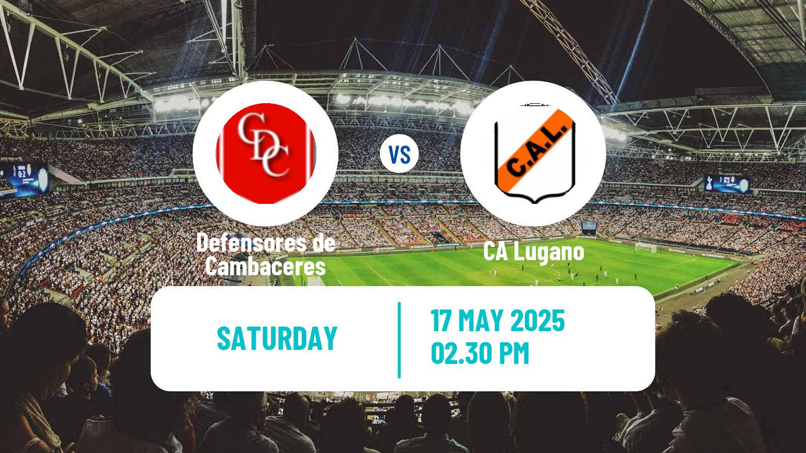 Soccer Argentinian Primera C Defensores de Cambaceres - Lugano