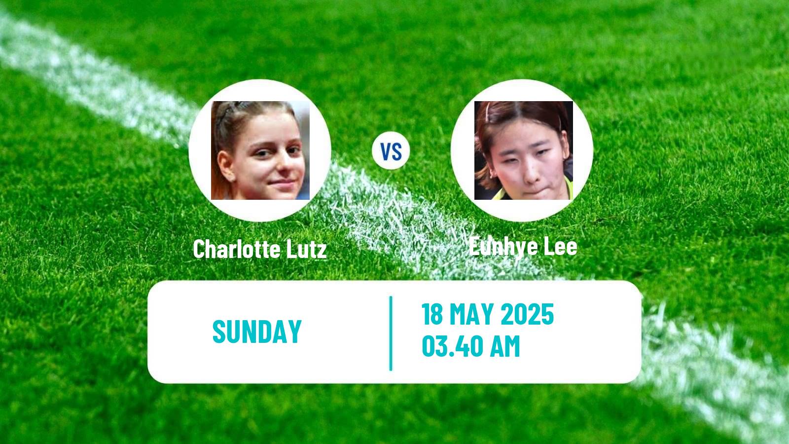 Table tennis World Championships Women Charlotte Lutz - Eunhye Lee
