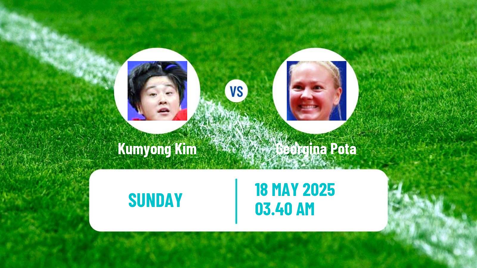 Table tennis World Championships Women Kumyong Kim - Georgina Pota