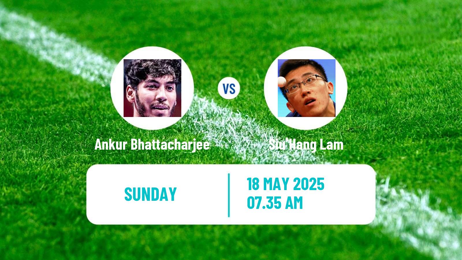 Table tennis World Championships Men Ankur Bhattacharjee - Siu Hang Lam